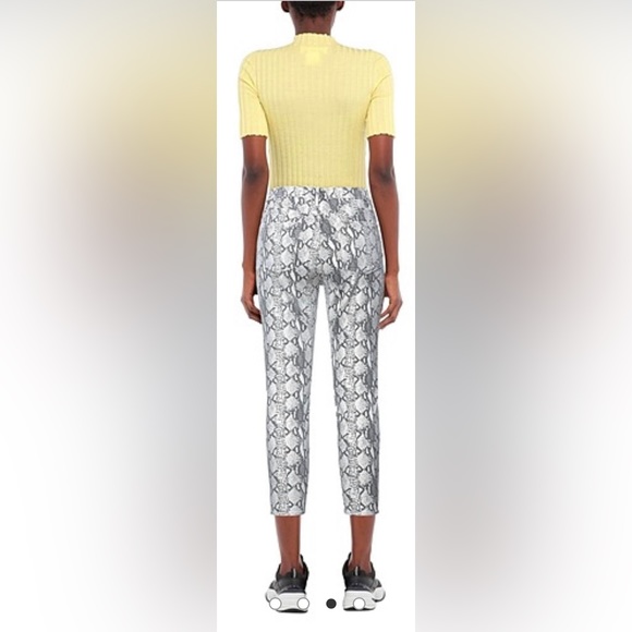 FRAME Snake Skin Denim Pant Size 25 (US-0) NWT - Picture 3 of 14